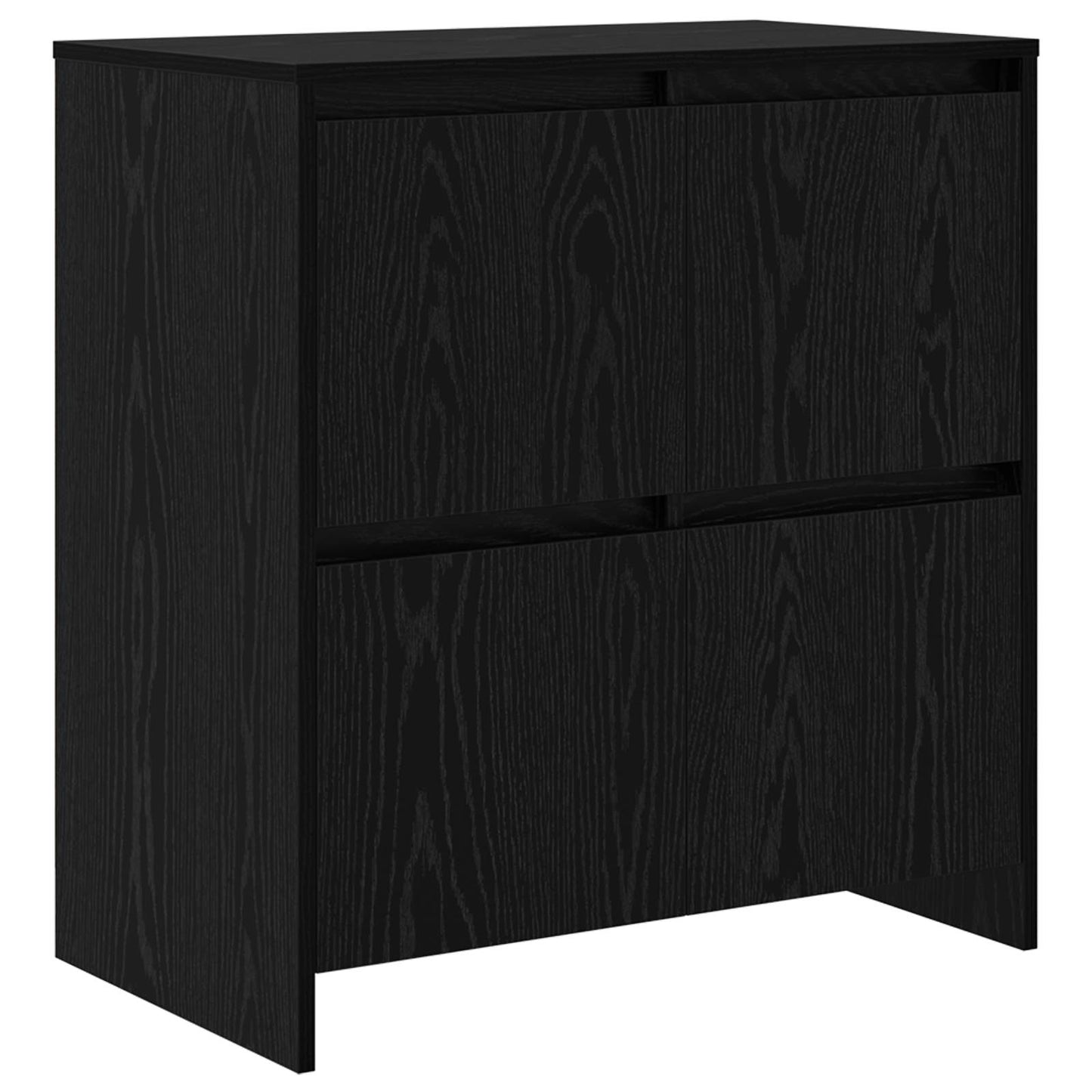 Sideboard 3 pcs Black Oak 70 x 41 x 75 cm Engineered Wood