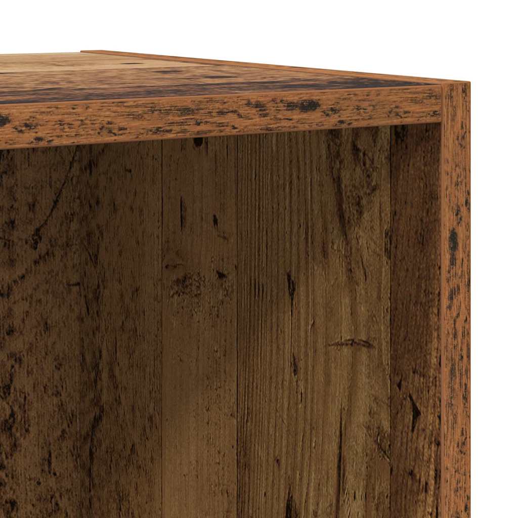 TV Cabinet Set Wall-mounted 2 pcs Old Wood Engineered Wood