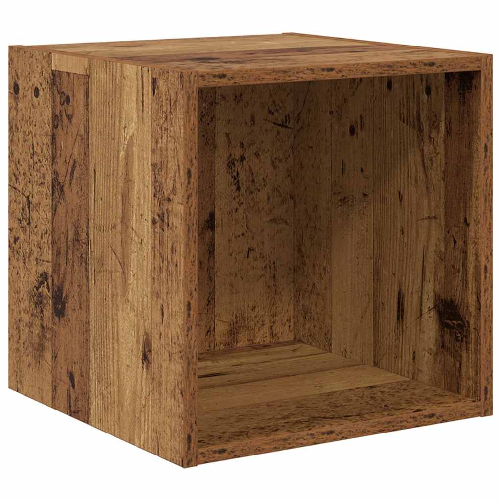 TV Cabinet Set Wall-mounted 2 pcs Old Wood Engineered Wood