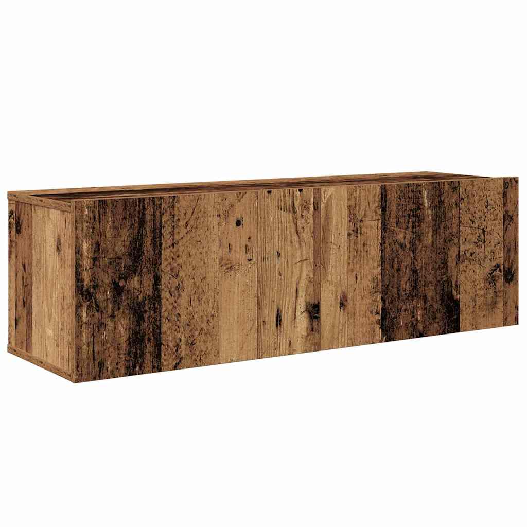 TV Cabinet Set Wall-mounted 5 pcs Old Wood Engineered Wood