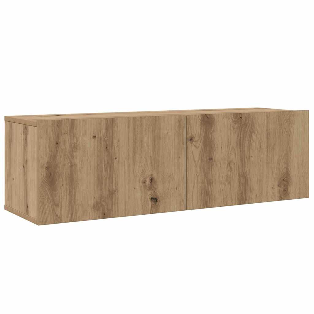 TV Cabinet Set Wall-mounted 5 pcs Artisan Oak Engineered Wood