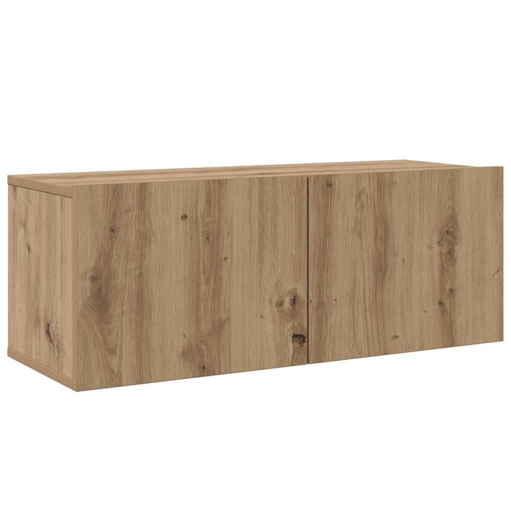 TV Cabinet Set Wall-mounted 5 pcs Artisan Oak Engineered Wood