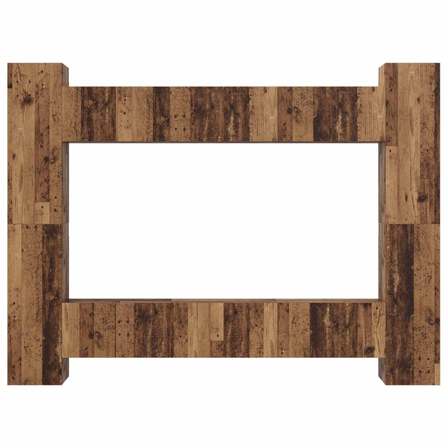 TV Cabinet Set Wall-mounted 10 pcs Old Wood 30.5 x 30 x 90 cm