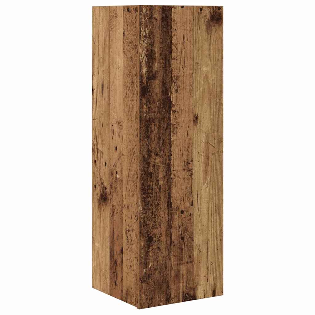 TV Cabinet Set with Drawer 4 pcs Old Wood Engineered Wood