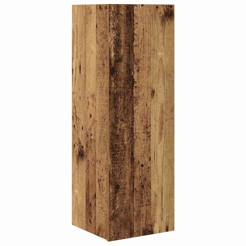TV Cabinet Set Wall-mounted 6 pcs Old Wood Engineered Wood
