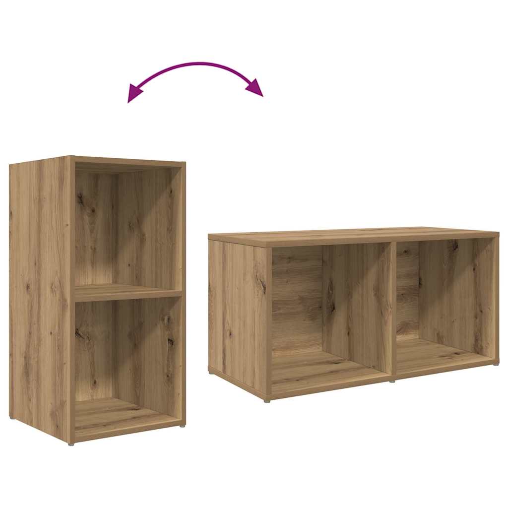 TV Cabinet Set Wall-mounted 8 pcs Artisan Oak Engineered Wood