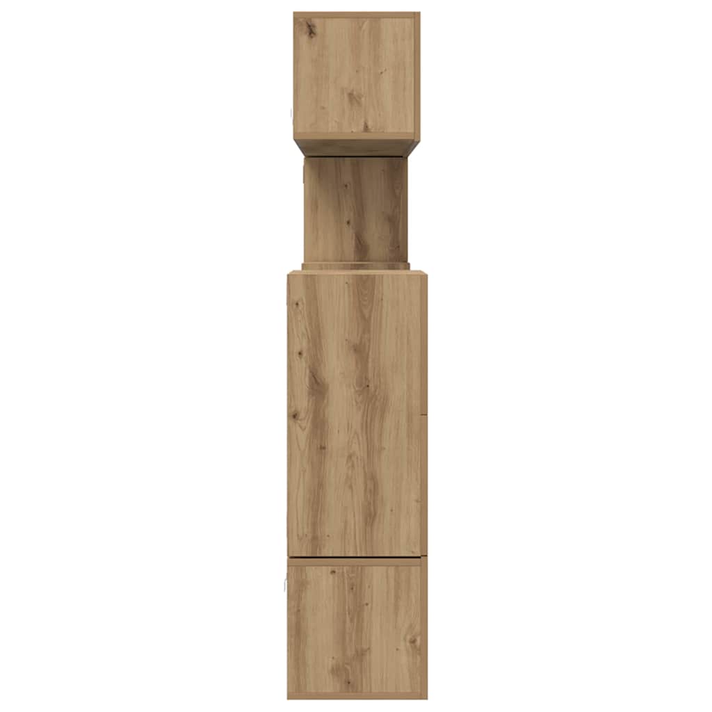 TV Cabinet Set 10 pcs Artisan Oak Engineered Wood