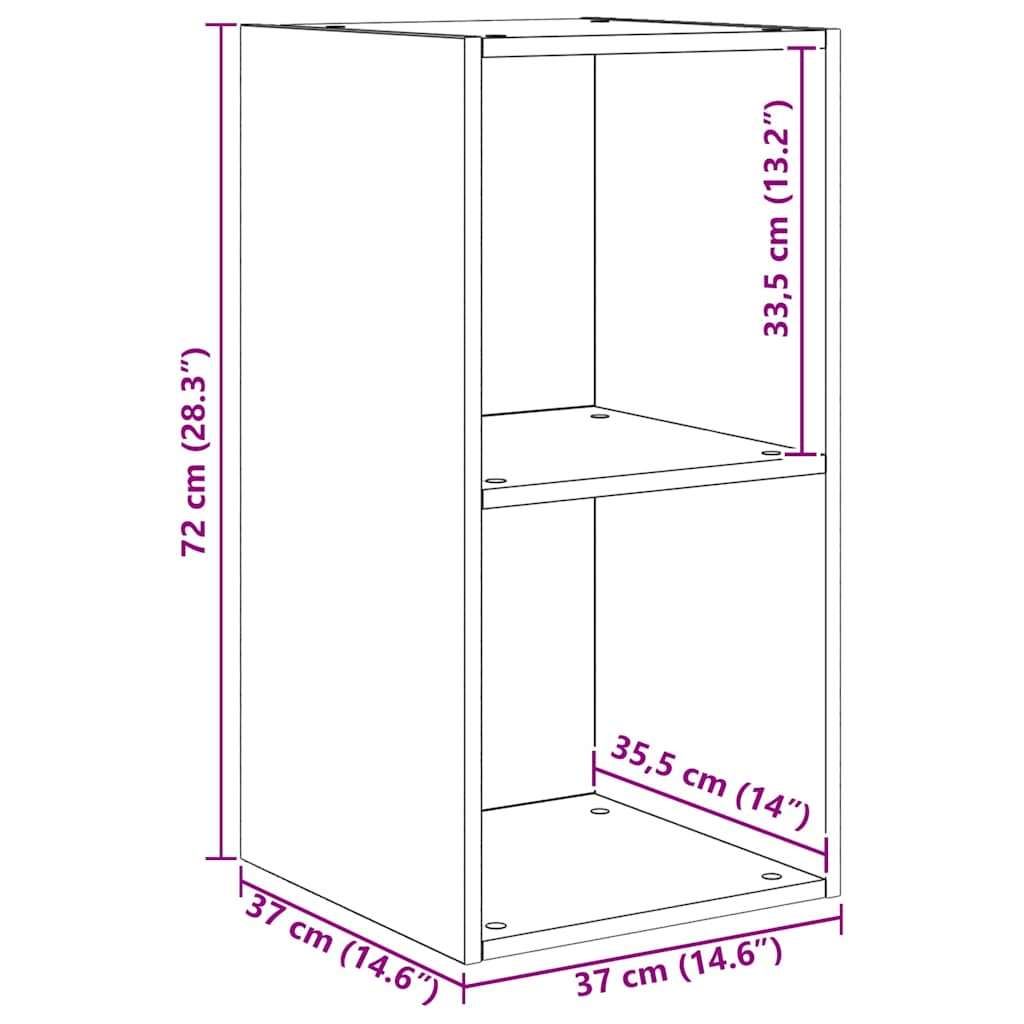 TV Cabinet Set 3 pcs Artisan Oak Engineered Wood