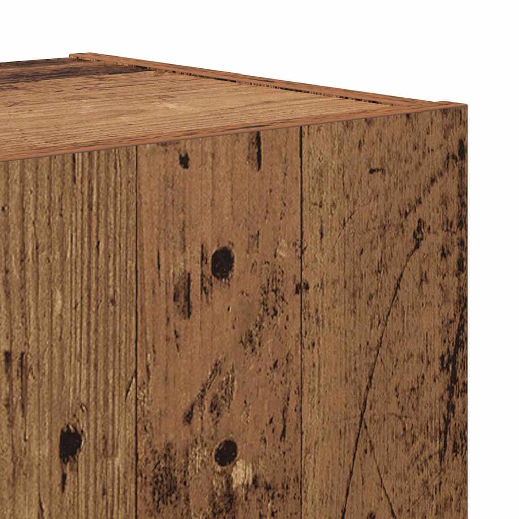 TV Units Wall-mounted 4 pcs Old Wood Engineered wood