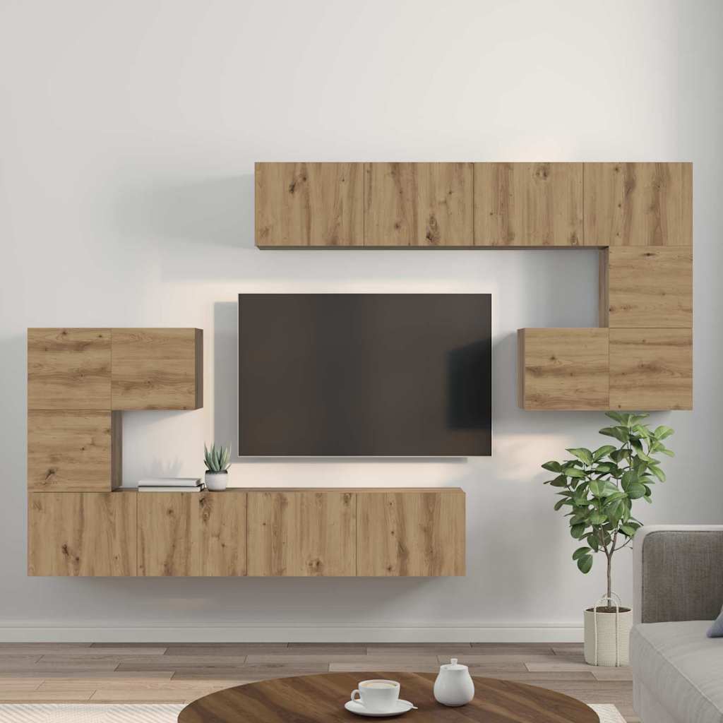 TV Units 4 pcs Artisan Oak Engineered wood