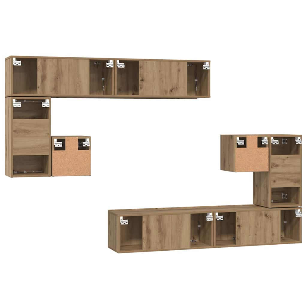 TV Units 4 pcs Artisan Oak Engineered wood