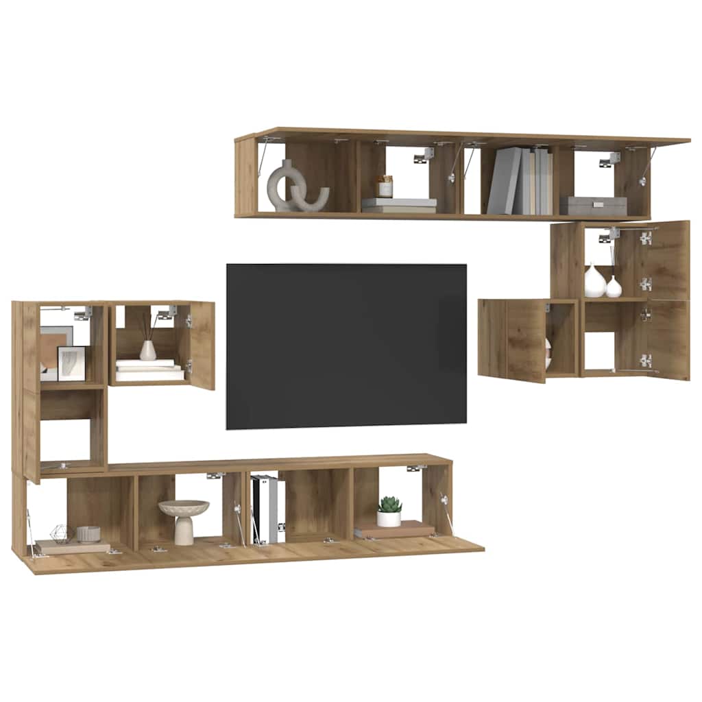 TV Units 4 pcs Artisan Oak Engineered wood