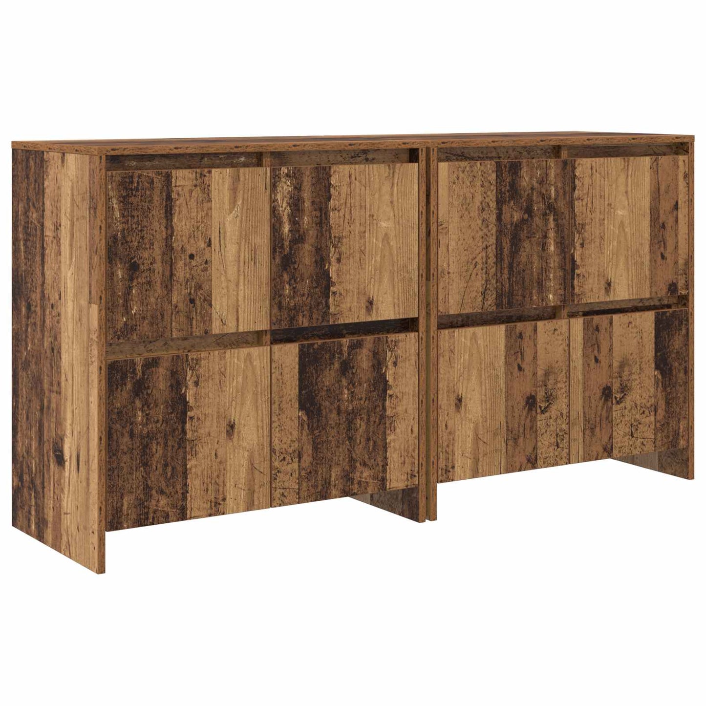Sideboards 2 pcs Old wood 70 x 41 x 75 cm Engineered wood