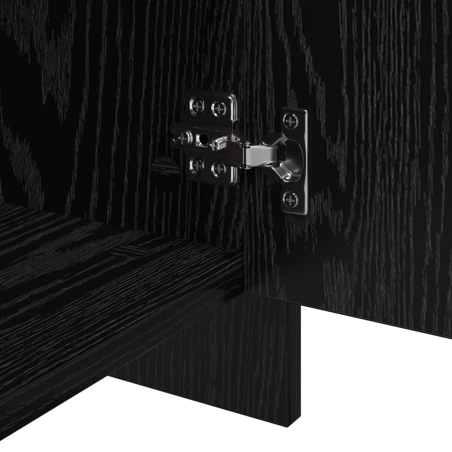 Sideboards 2 pcs Black oak 70 x 41 x 75 cm Engineered wood