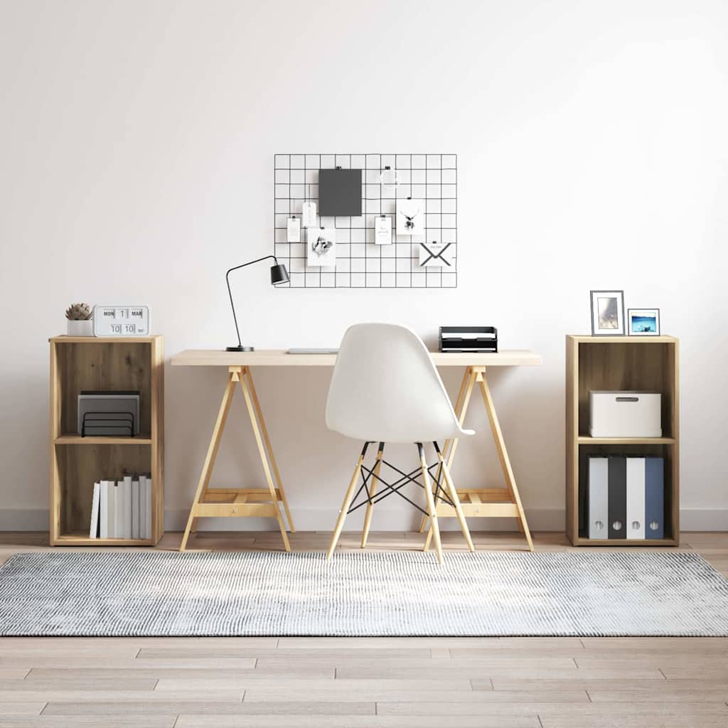 TV Cabinet Set 2 pcs Artisan Oak Engineered Wood