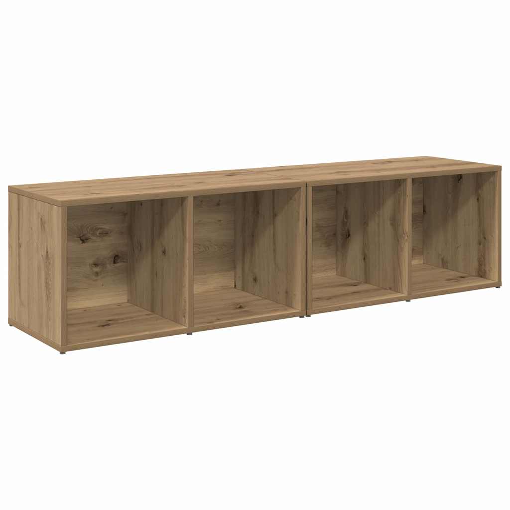 TV Cabinet Set 2 pcs Artisan Oak Engineered Wood