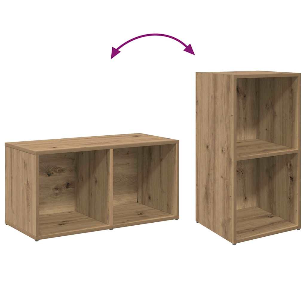 TV Cabinet Set 2 pcs Artisan Oak Engineered Wood