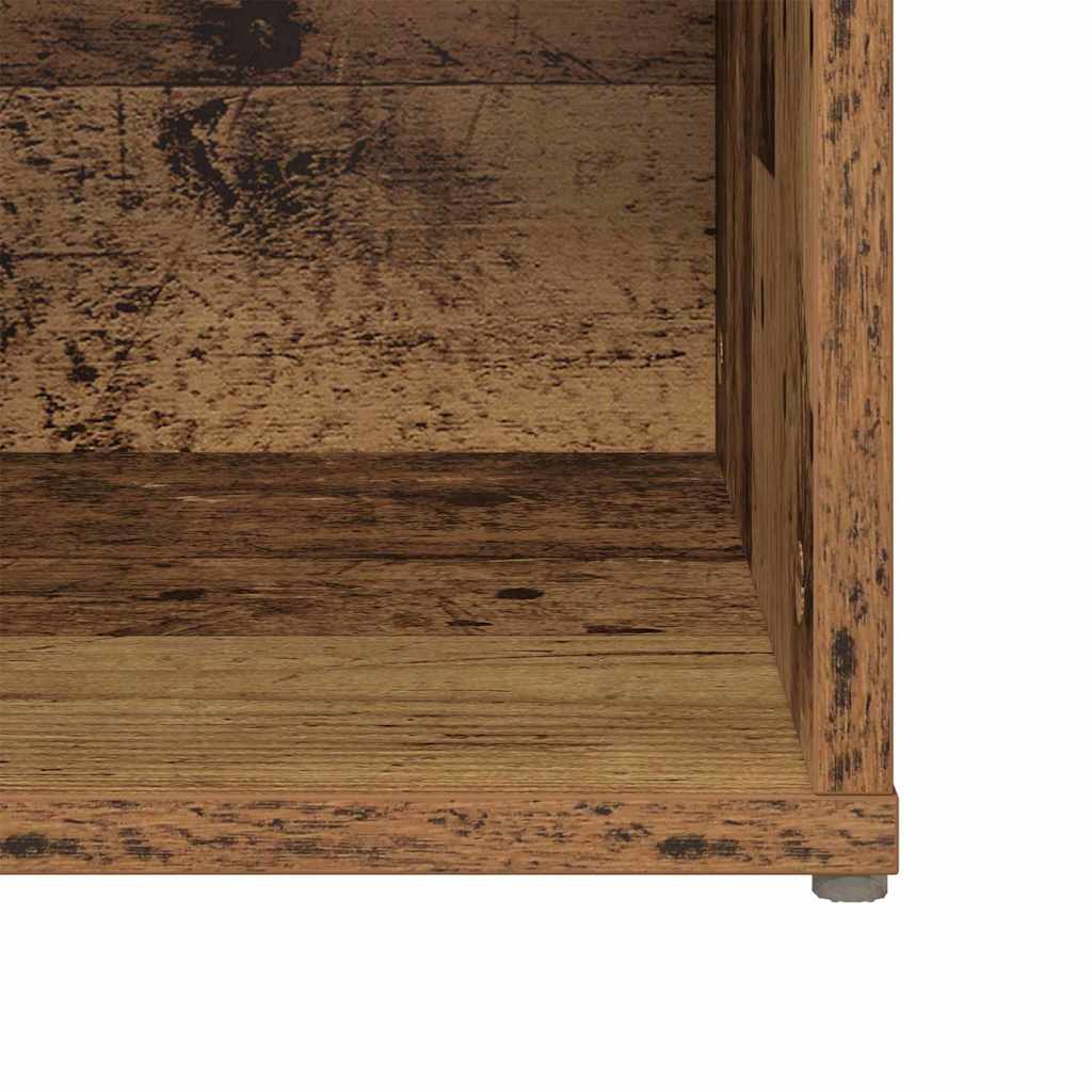 TV Cabinet Set 2 pcs Old Wood 107 x 35 x 37 cm Engineered Wood