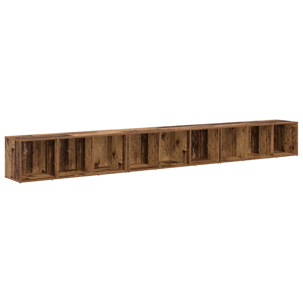 TV Cabinet Set 3 pcs Old Wood Engineered Wood