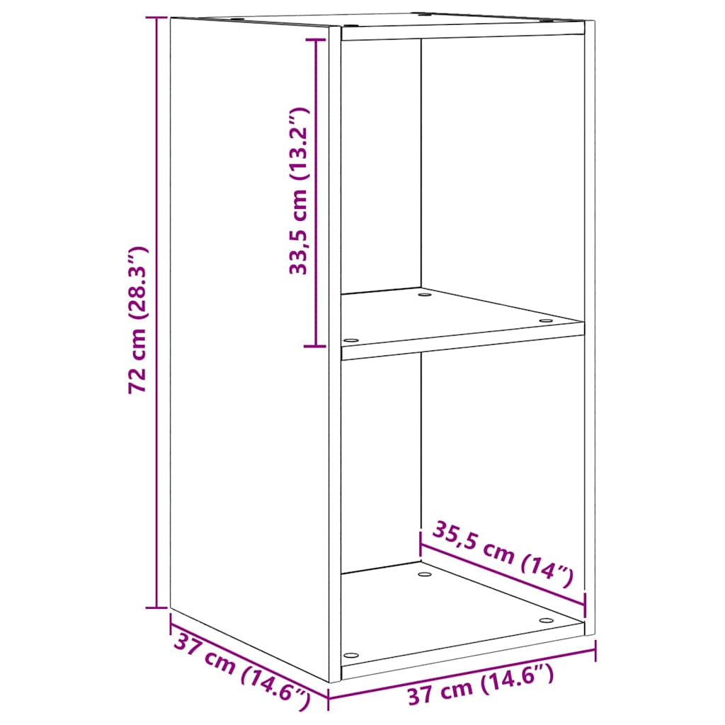 TV Cabinet Set 4 pcs Black Oak Engineered Wood