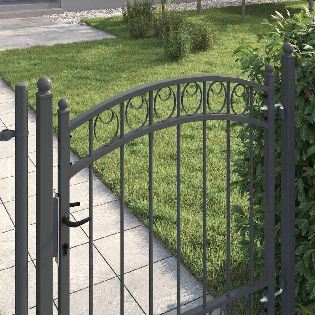 Fence Gate EMMEN 104 x 98.5 cm Lockable Powder-coated steel