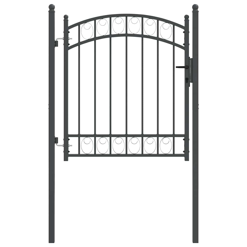 Fence Gate EMMEN 104 x 98.5 cm Lockable Powder-coated steel