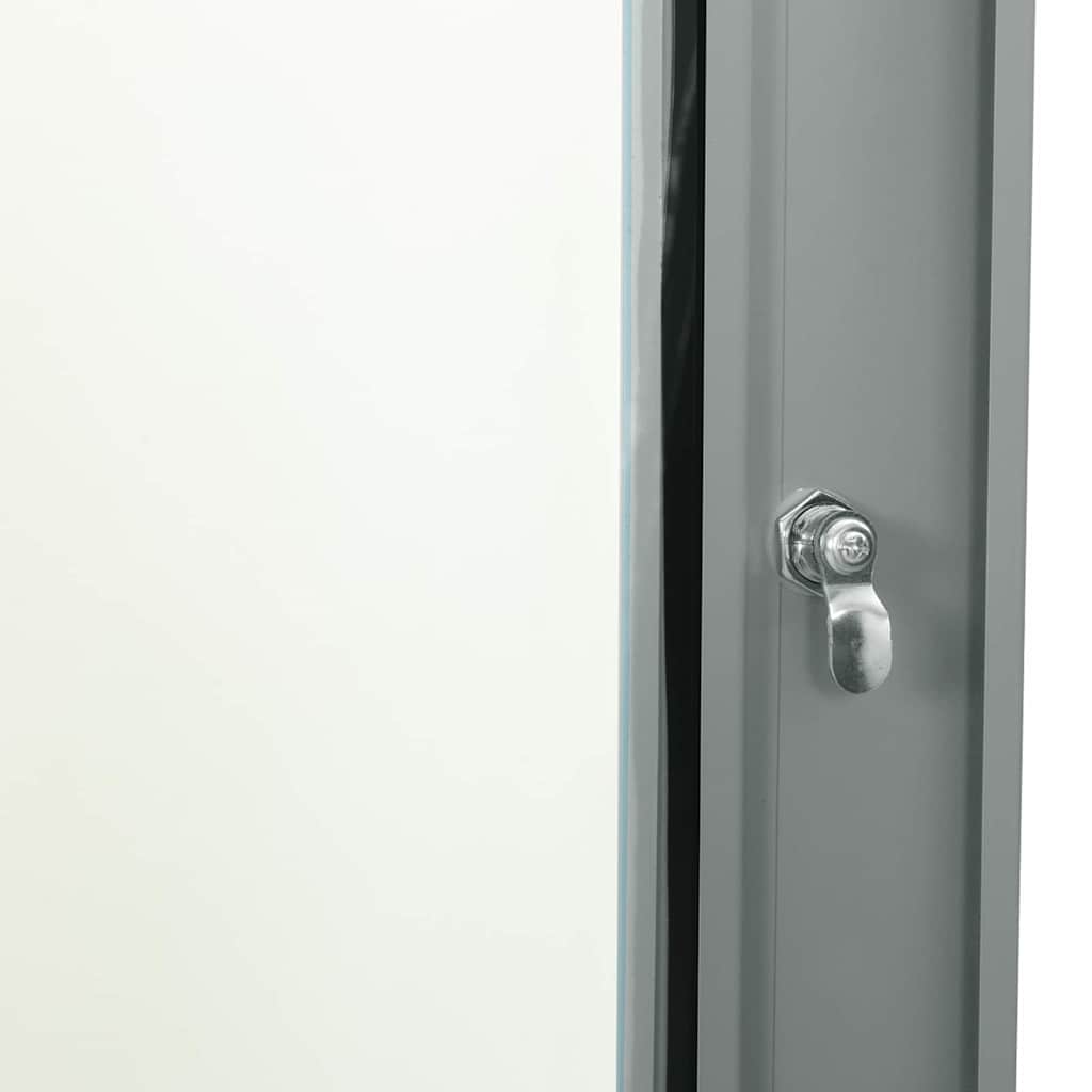 Network Cabinet with Storage Grey 60 x 35 x 28 cm Steel