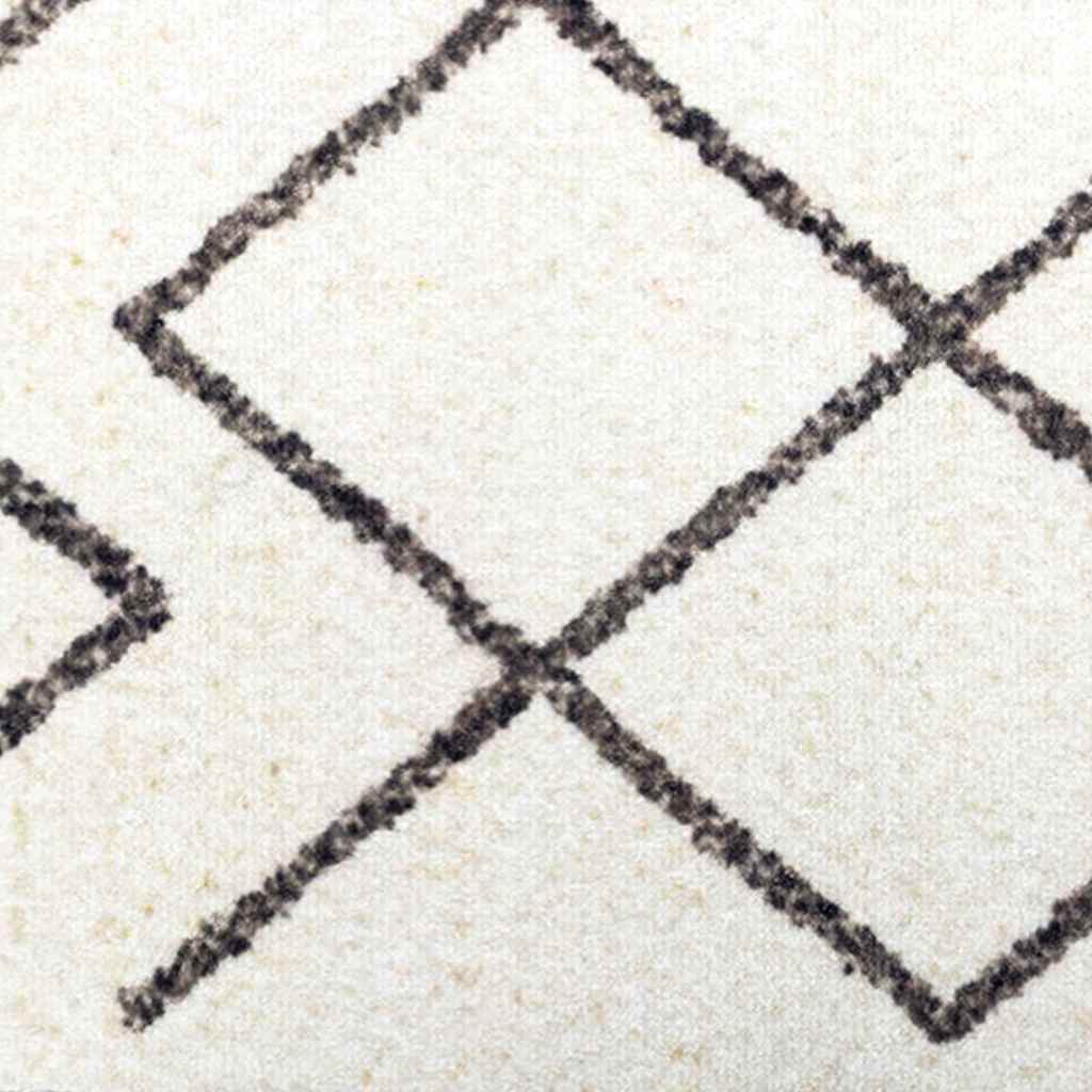 Kitchen Rug White 150 x 45 cm Velvet