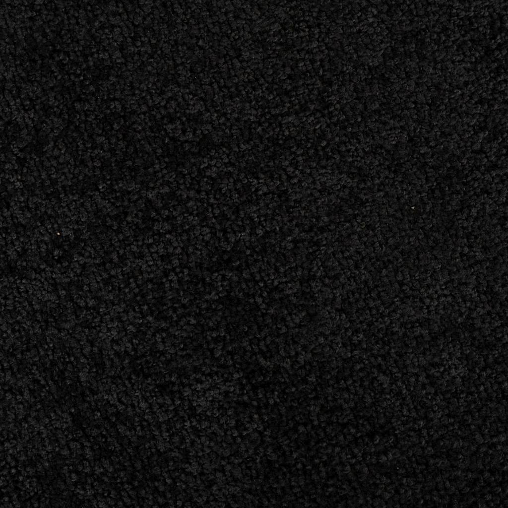 Door Mat Black 80 x 60 x 1.2 cm Teddy Fabric