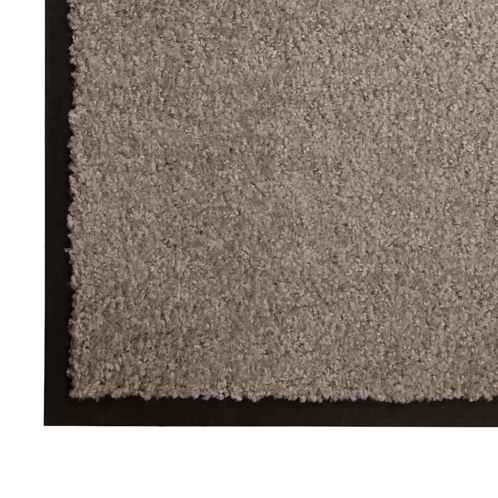 Door Mat Beige 80 x 60 x 1.2 cm Teddy Fabric