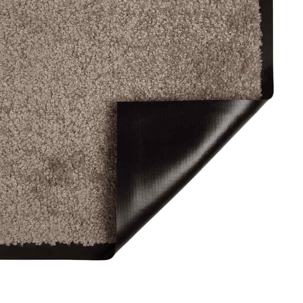 Door Mat Beige 80 x 60 x 1.2 cm Teddy Fabric