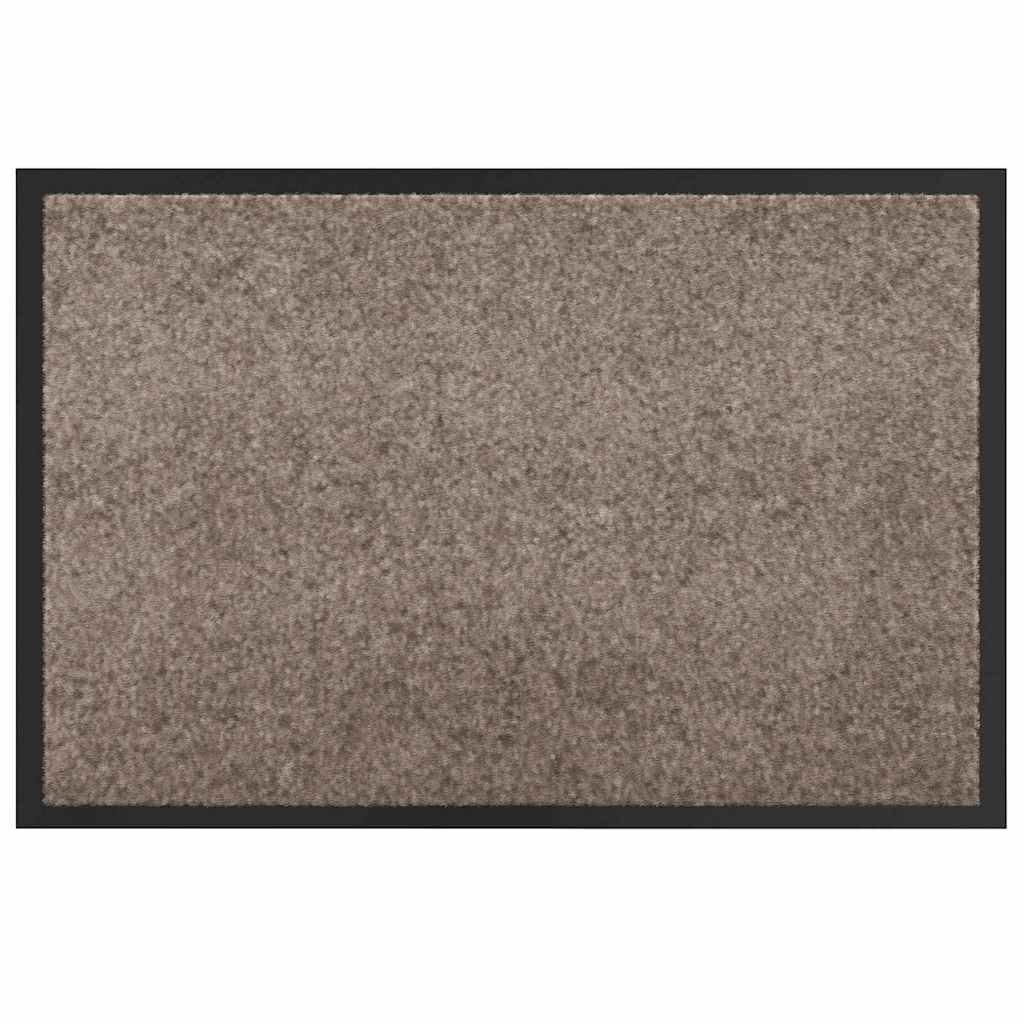 Door Mat Beige 120 x 80 x 1.2 cm Teddy Fabric