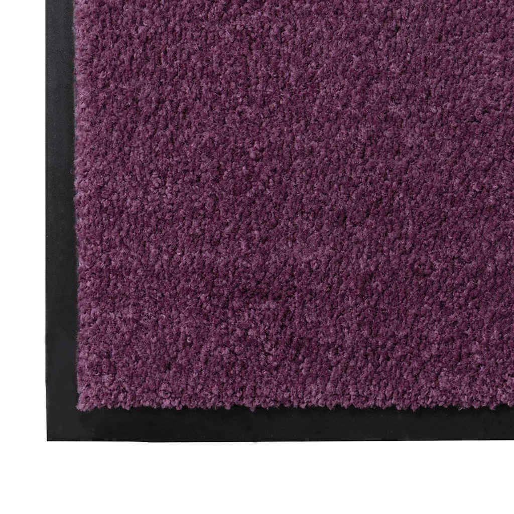 Door Mat Bordeaux 80 x 60 x 1.2 cm Teddy Fabric