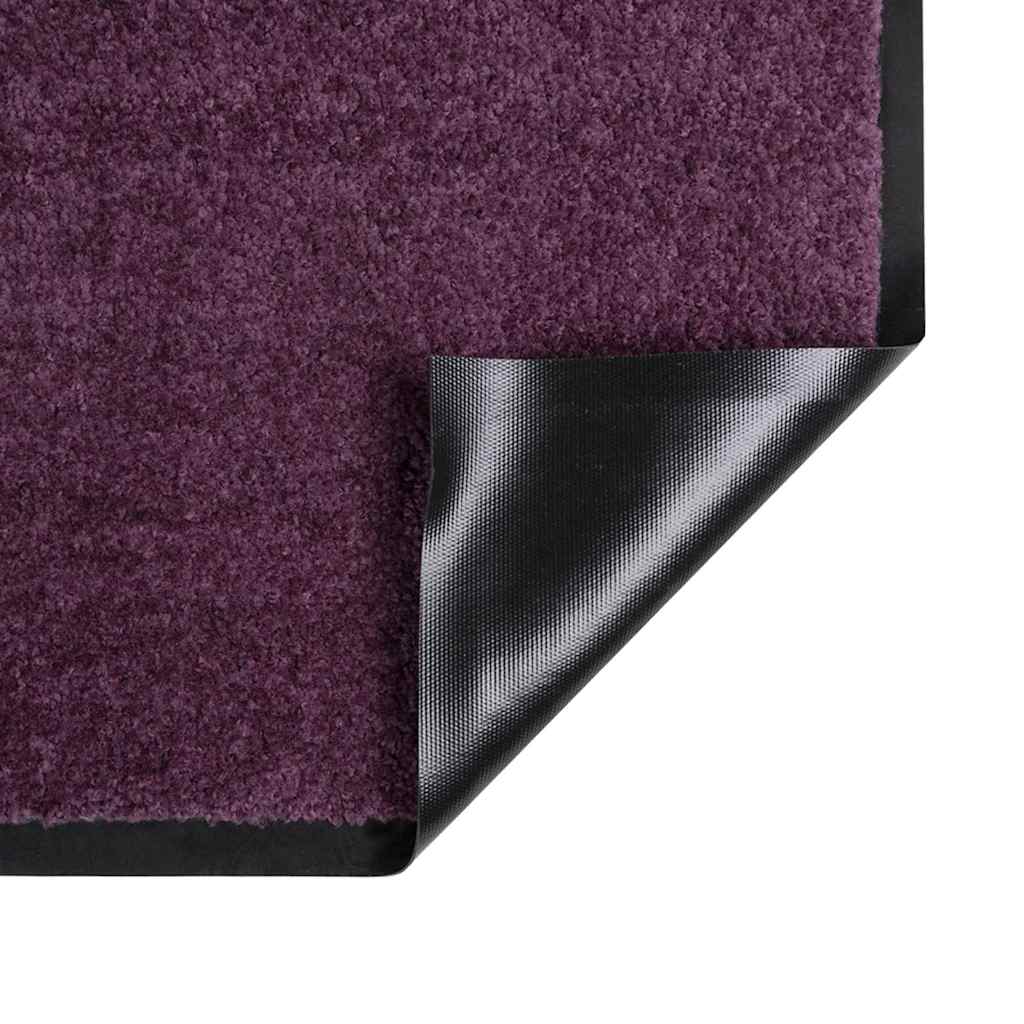 Door Mat Bordeaux 80 x 60 x 1.2 cm Teddy Fabric