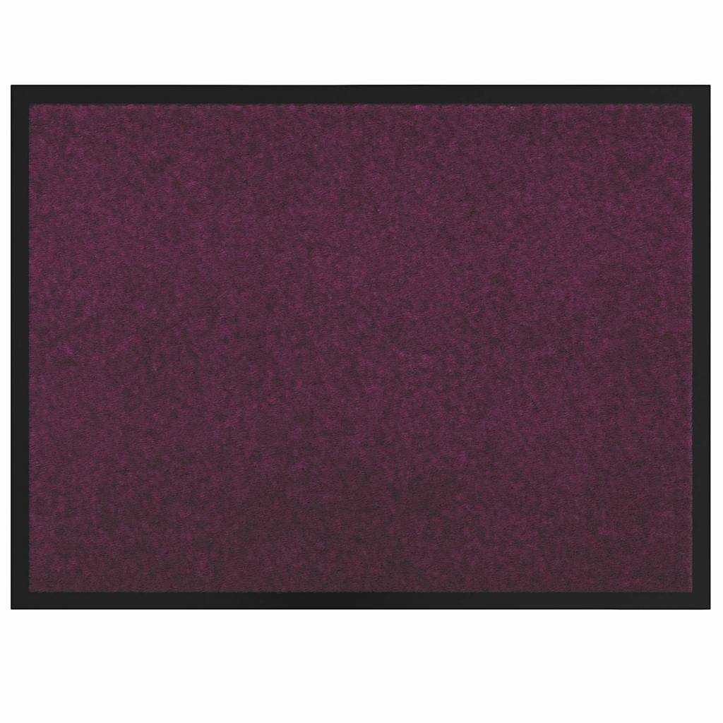 Door Mat Bordeaux 80 x 60 x 1.2 cm Teddy Fabric