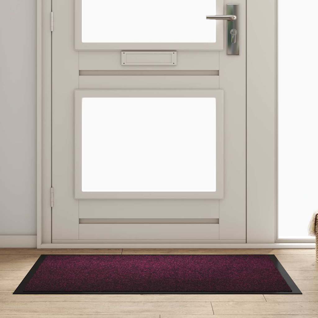 Door Mat Bordeaux 120 x 80 x 1.2 cm Teddy Fabric