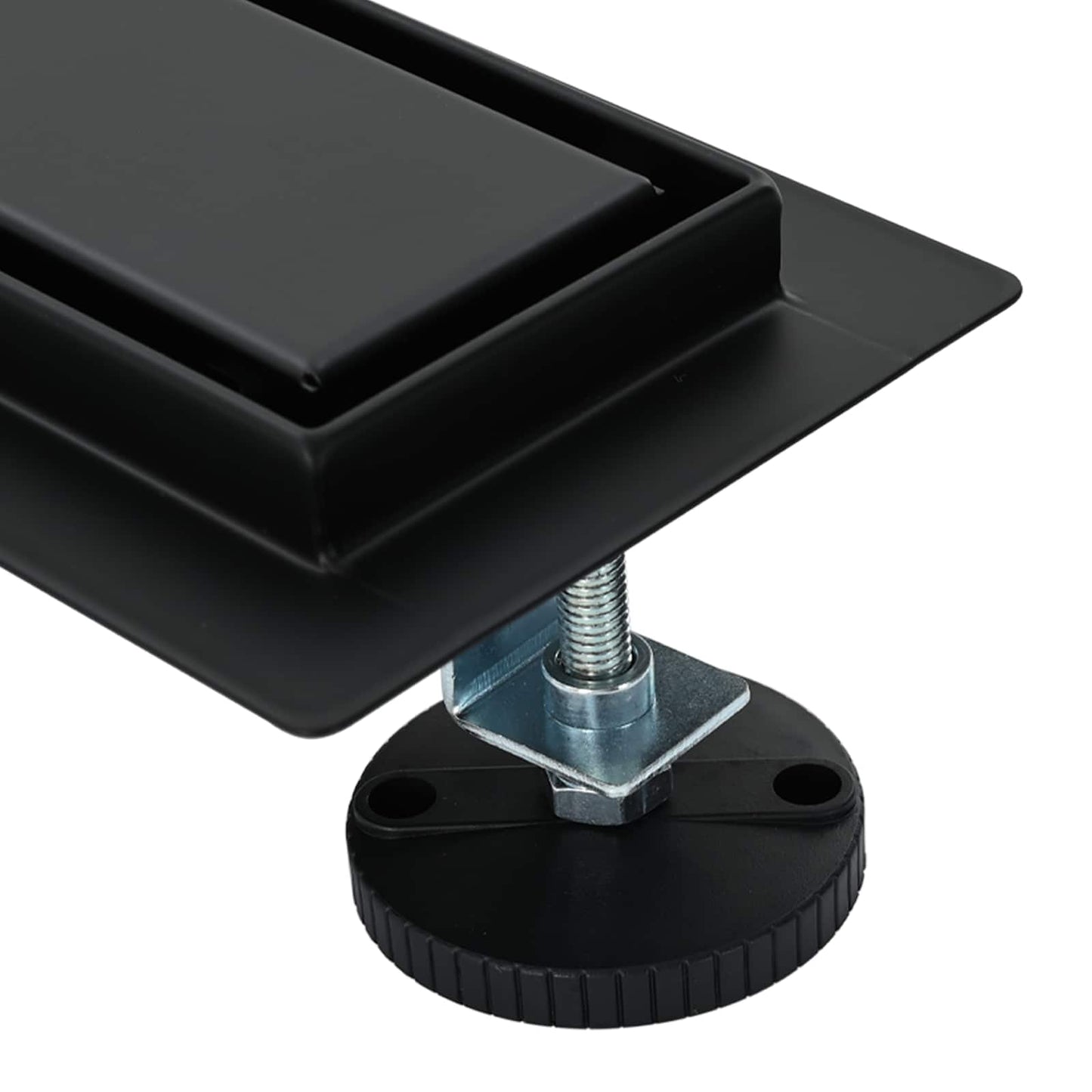Shower Drain 2-in-1 with 360° Siphon Black 80 cm
