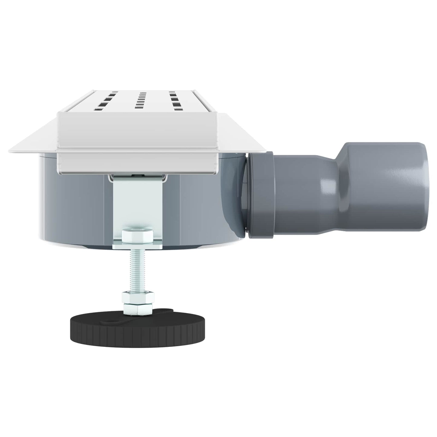 Shower Drain Line Design with 360° Siphon Silver 50 cm