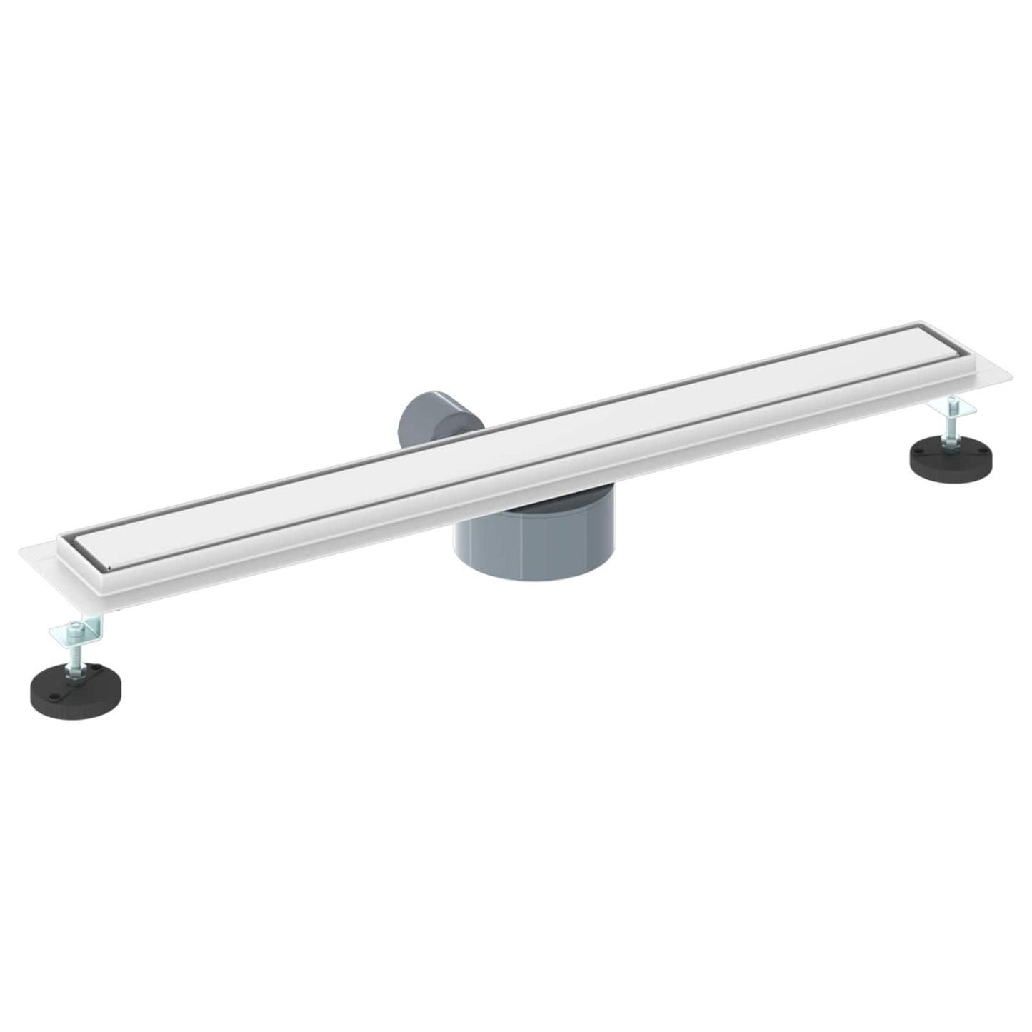 Shower Drain 2-in-1 with 360° Siphon Silver 70 cm