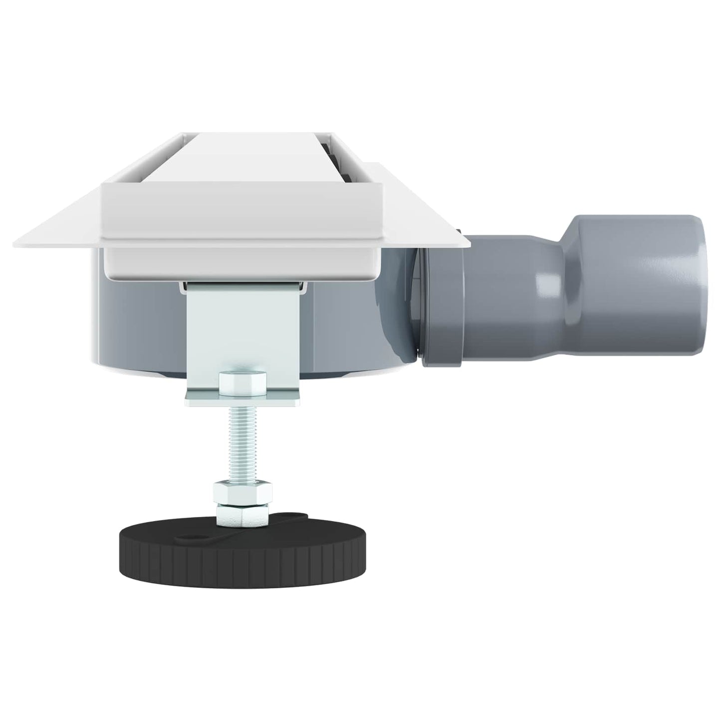 Shower Drain 2-in-1 with 360° Siphon Silver 70 cm