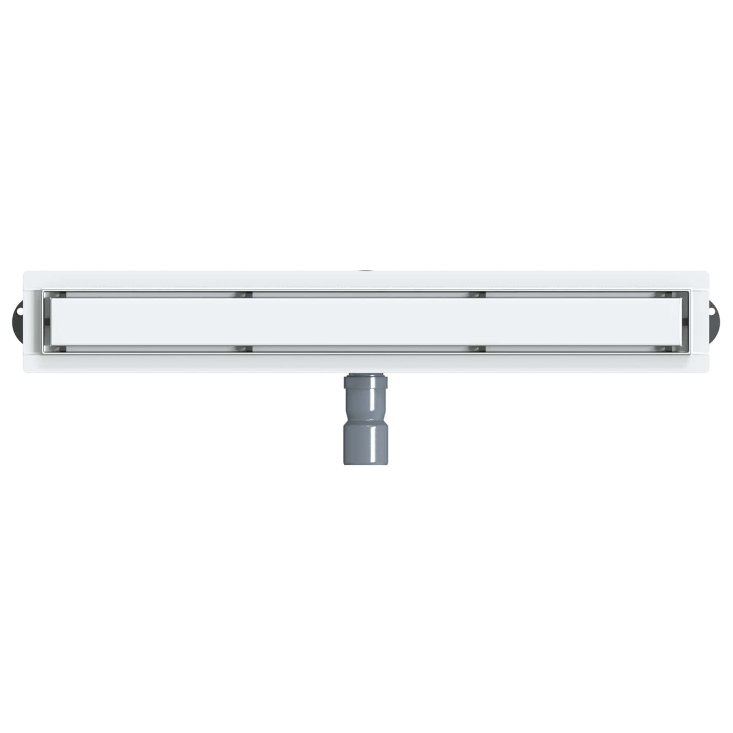 Shower Drain 2-in-1 with 360° Siphon Silver 70 cm
