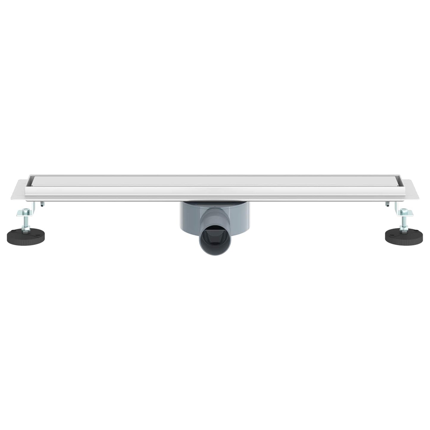 Shower Drain 2-in-1 with 360° Siphon Silver 60 cm