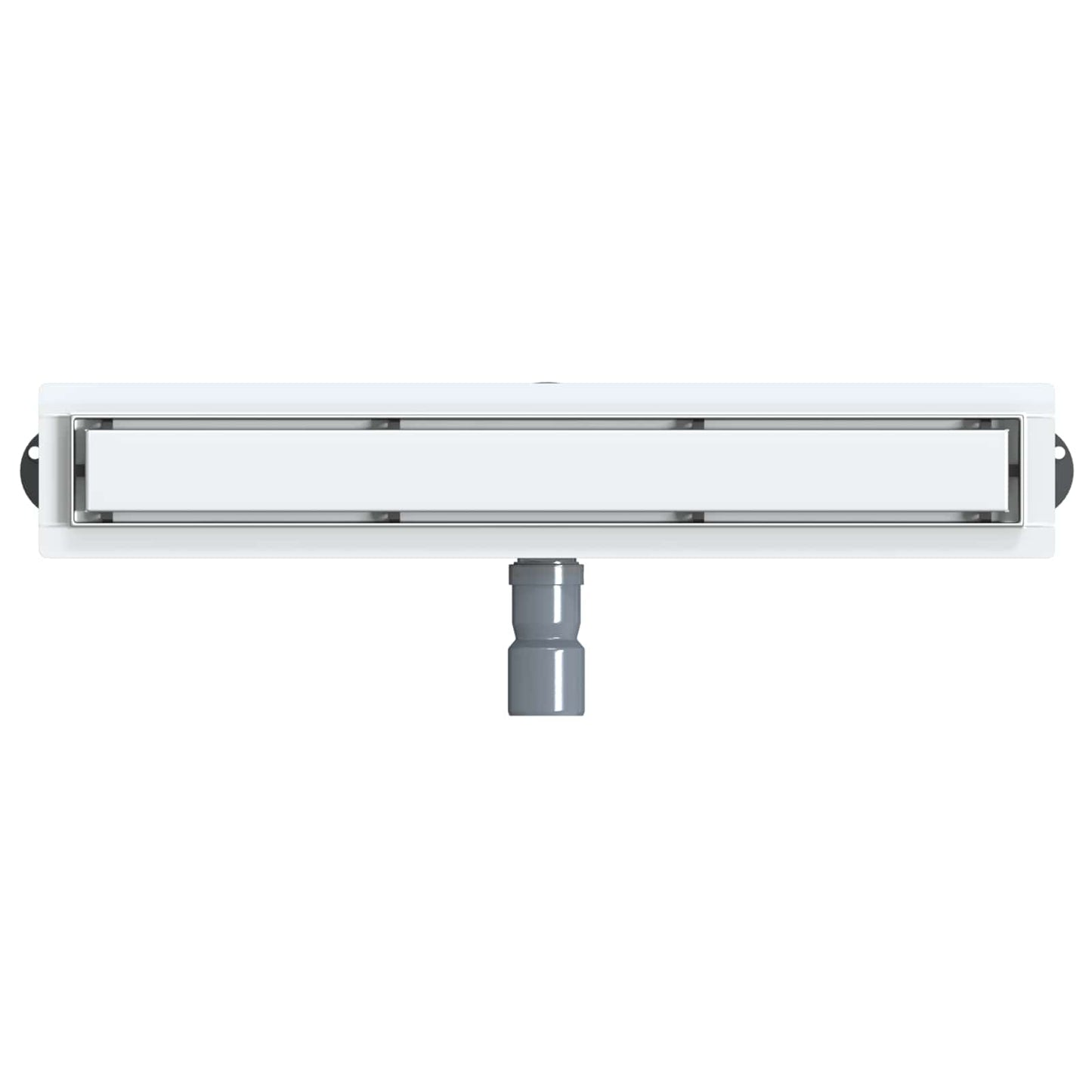 Shower Drain 2-in-1 with 360° Siphon Silver 60 cm