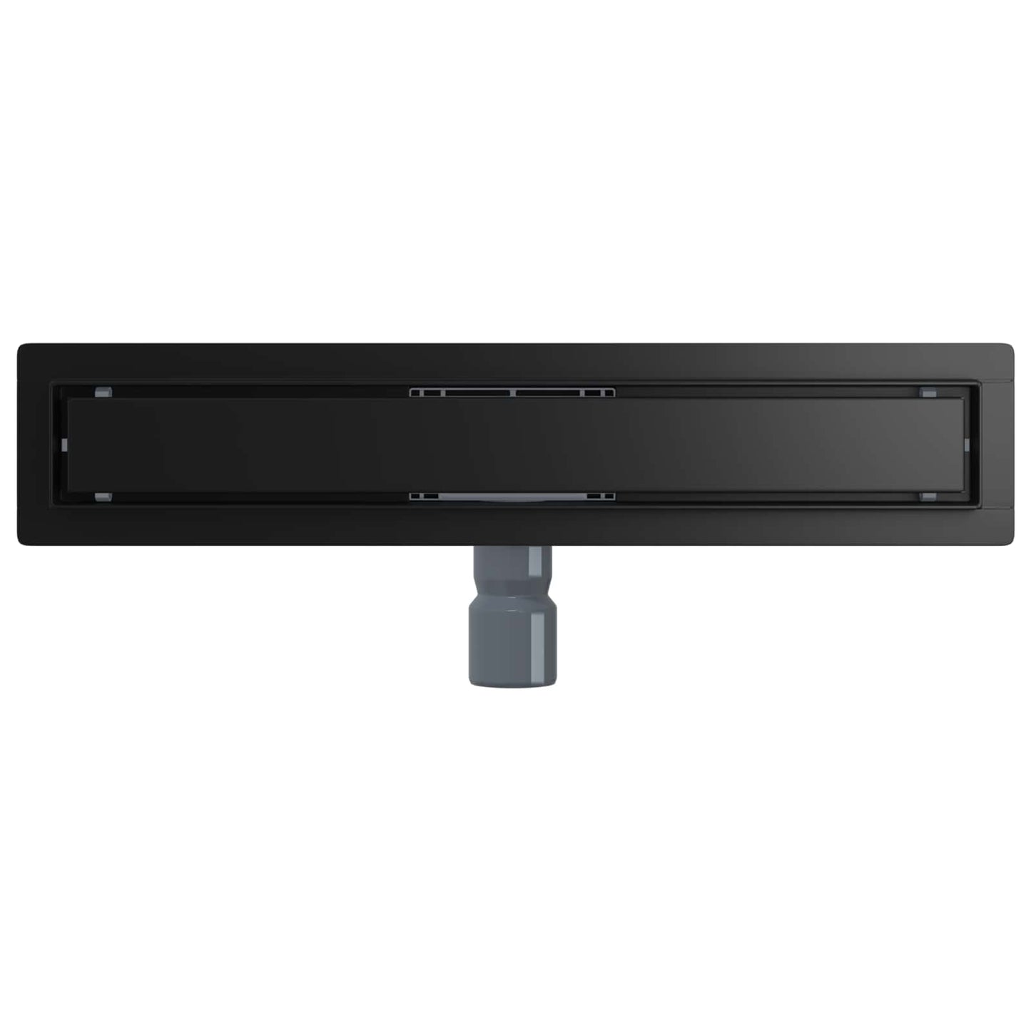 2 in 1 Shower Drain Black 60 cm Stainless Steel 304