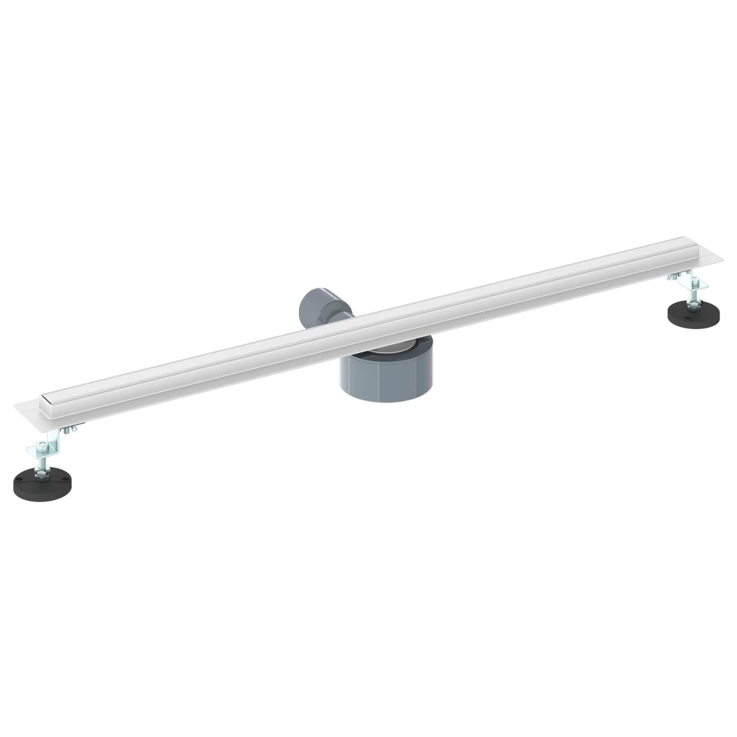 360° Shower Drain with Slim Model Silver 80 cm