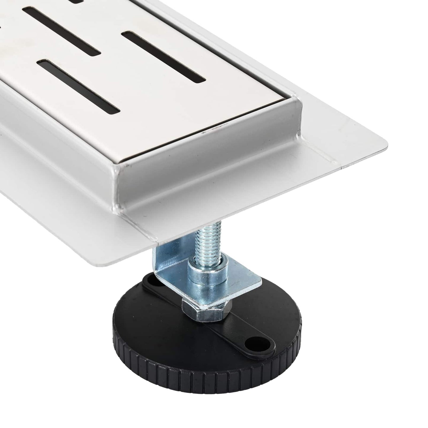 Shower Drain with Line Design Silver 90 cm Stainless Steel 304