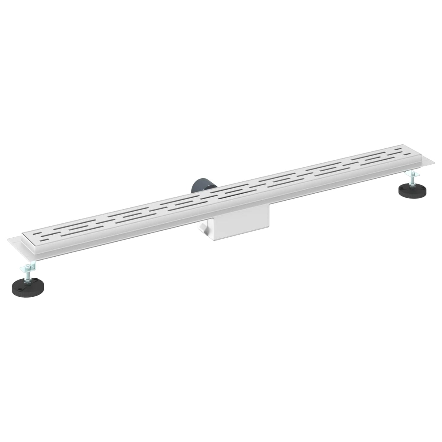 Shower Drain with Line Design Silver 90 cm Stainless Steel 304