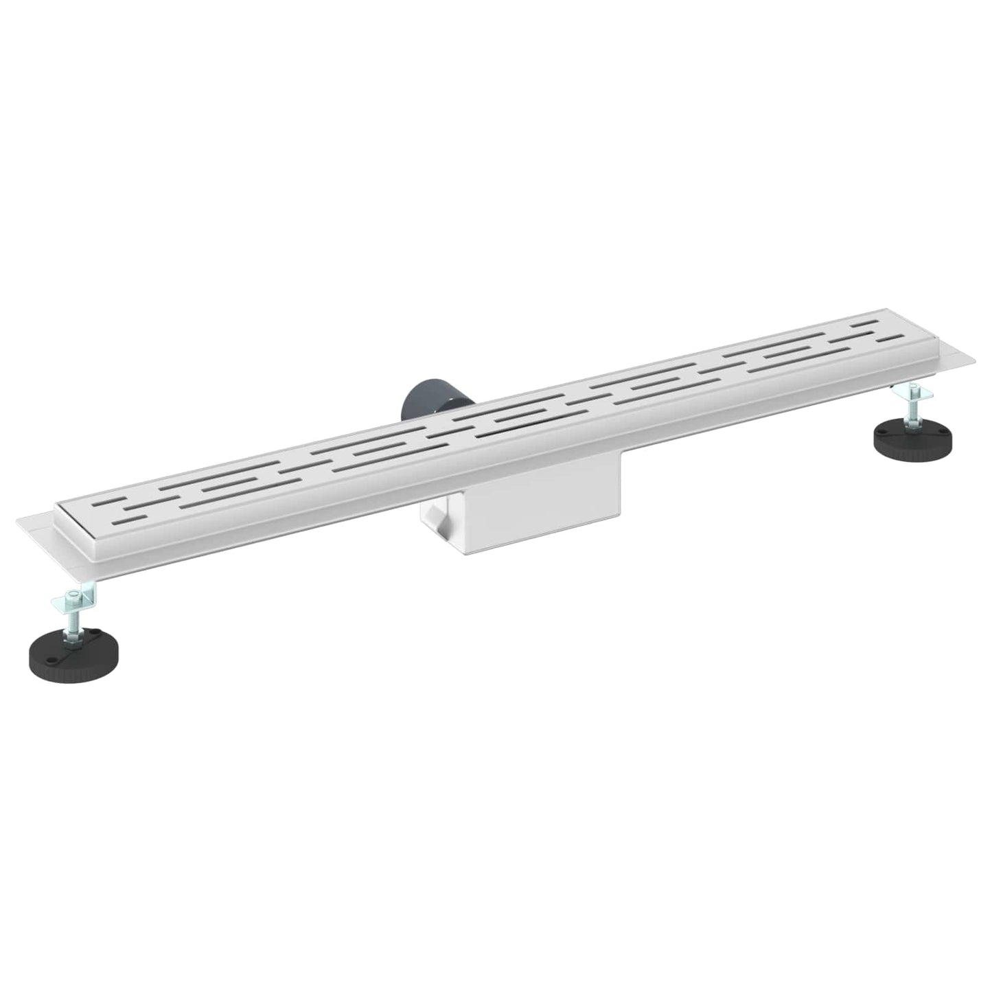 Shower Drain with Line Design Silver 70 cm Stainless Steel 304