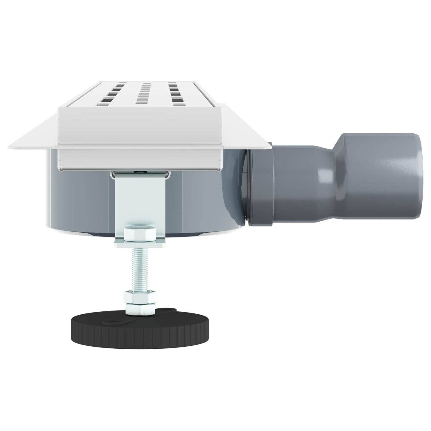 Shower Drain Line Design with 360° Siphon Silver 60 cm