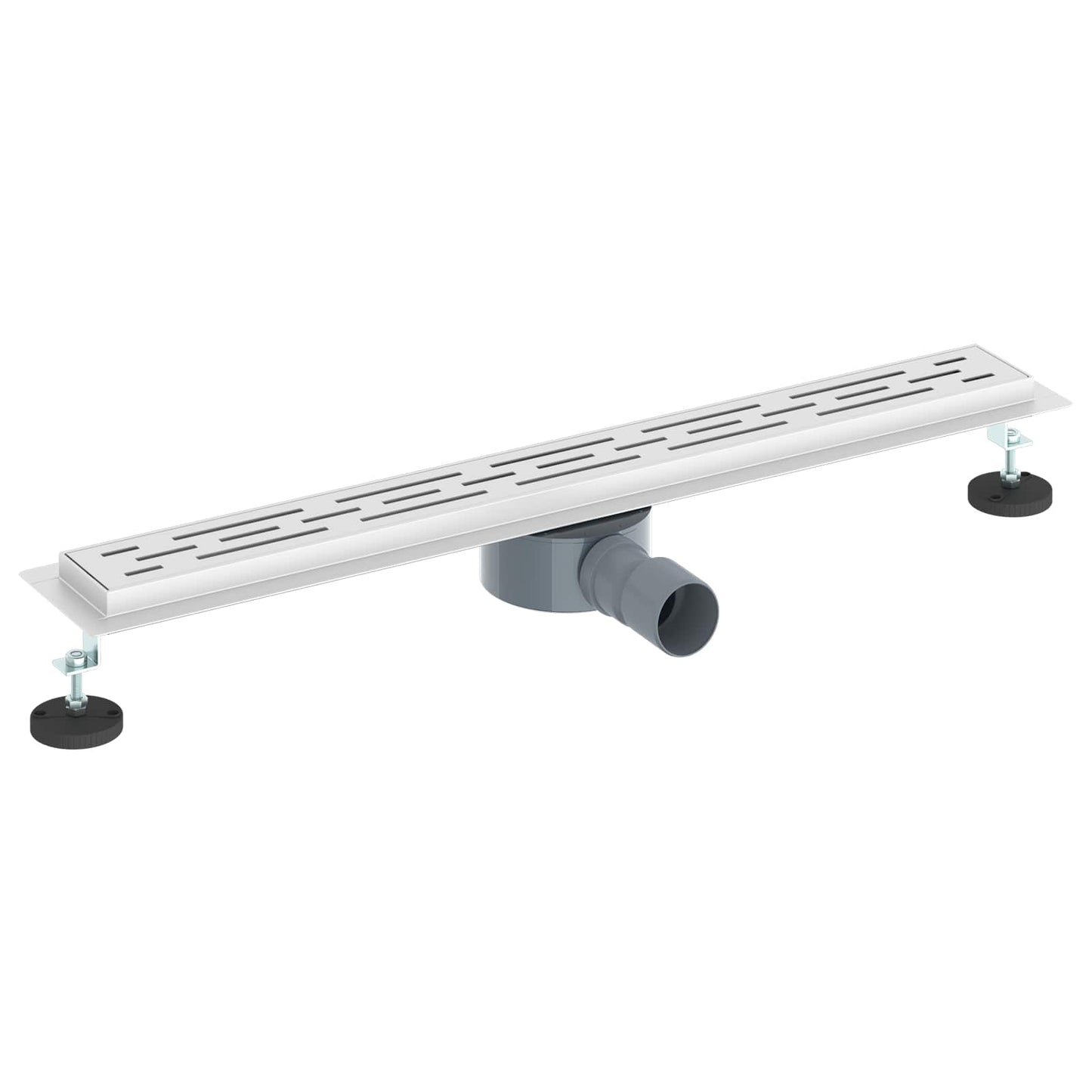 Shower Drain Line Design with 360° Siphon Silver 70 cm